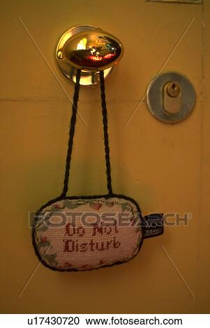 Stock Image - disturb, embroidered, serving, pillow, stuffed, hand. Fotosearch
