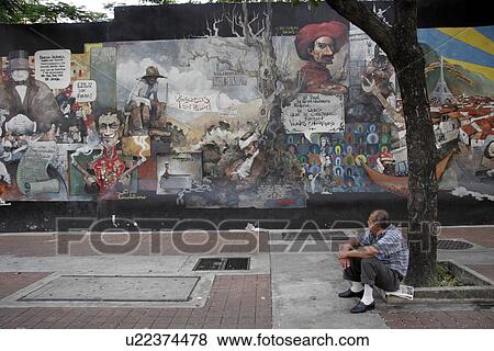 downtown, person, murals, political, venezuela, people View Large Photo Image Stock Photo - downtown, person, murals, political, venezuela, people. Fotosearch