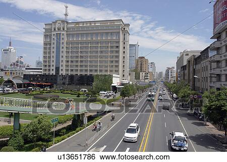 downtown, person, scene, street, china, people View Large Photo Image Stock Photograph - downtown, person, scene, street, china, people. Fotosearch