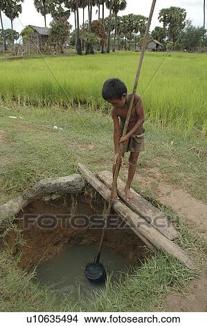 drawing, people, boy, cambodia, person, water View Large Photo Image Picture - drawing, people, boy, cambodia, person, water. Fotosearch