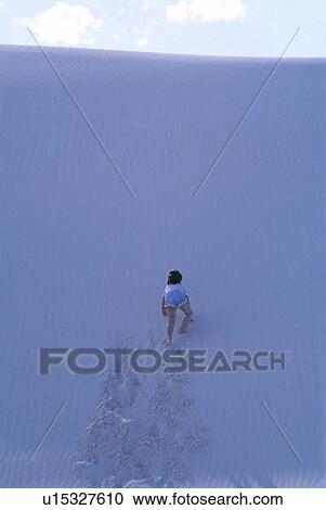 dune, released, sand, climbing, girl, model View Large Photo Image Stock Image - dune, released, sand, climbing, girl, model. Fotosearch