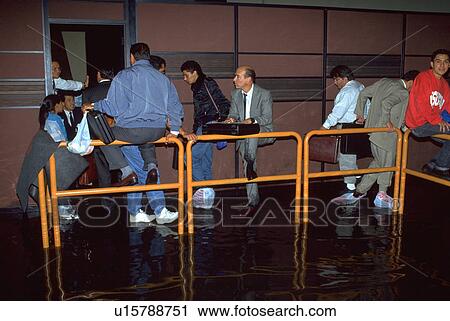 Stock Image - ecuador, people, terminal, airport, quito, water. Fotosearch