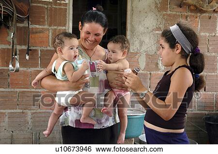 elder, person, twins, mother, brazil, people View Large Photo Image Stock Photograph - elder, person, twins, mother, brazil, people. Fotosearch