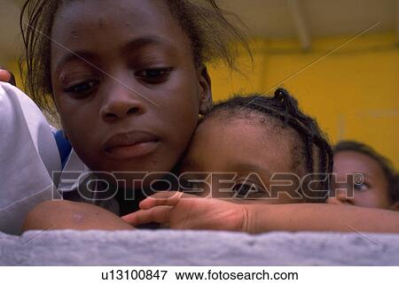 embracing, girl, girls, two, children, people View Large Photo Image Stock Photo - embracing, girl, girls, two, children, people. Fotosearch