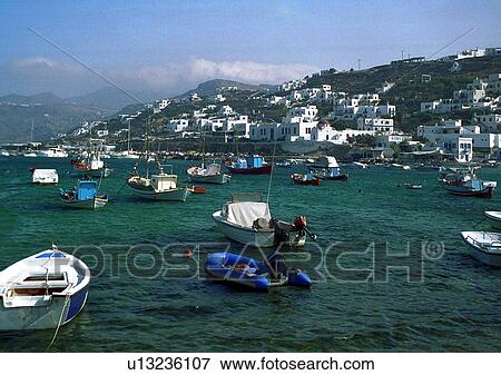Stock Photo - europe, mediterranean, hora, cyclades, architecture, aegean. Fotosearch