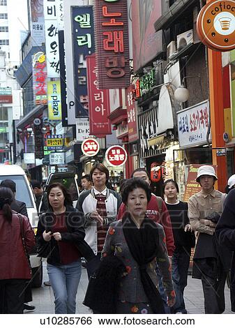 fashionable, shopping, korea, person, pattern, people View Large Photo Image Stock Photograph - fashionable, shopping, korea, person, pattern, people. Fotosearch