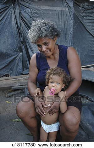 Stock Image - front, people, grandchild, brazil, person, woman. Fotosearch