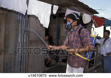 Stock Photography - fumigating, person, men, honduras, 4353, people. Fotosearch
