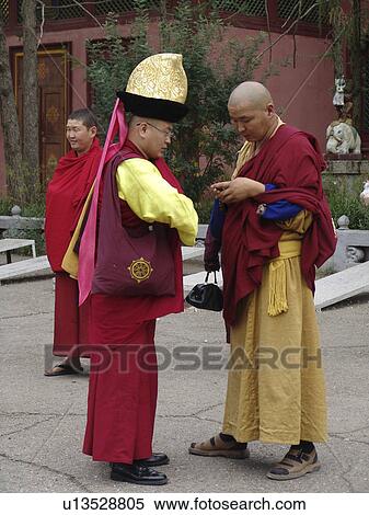 gandan, person, monks, buddhist, mongolia, people View Large Photo Image Stock Photography - gandan, person, monks, buddhist, mongolia, people. Fotosearch
