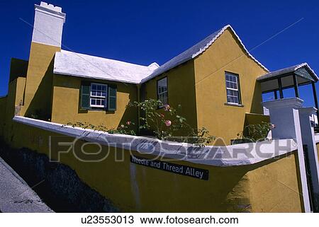 Stock Image - georges, yellow, st, saint, house, architecture. Fotosearch