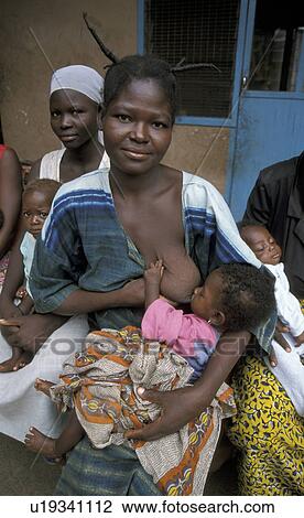 Stock Image - ghana, baby, 7717, person, people, woman. Fotosearch