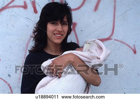 Stock Image - graphite, released, front, baby, girl, model. Fotosearch