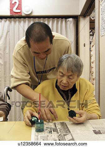 japan, hand, elderly, home, person, people View Large Photo Image Picture - japan, hand, elderly, home, person, people. Fotosearch