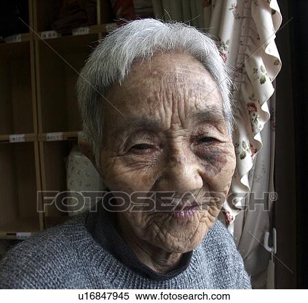 Stock Photography - japan, people, elderly, home, person, woman. Fotosearch