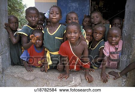 Picture - kabekel, person, gambia, 7464, children, people. Fotosearch