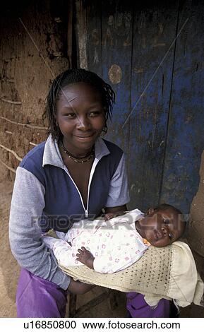 Stock Image - kenya, people, mother, 6244, person, baby. Fotosearch