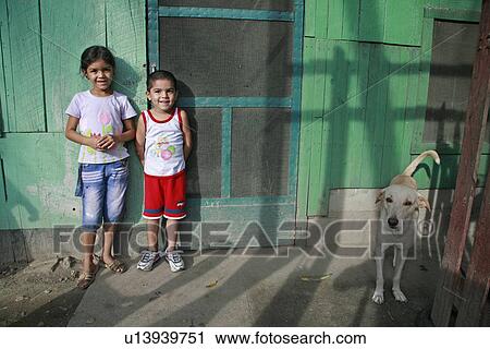Stock Image - kid, people, children, person, child, dog. Fotosearch