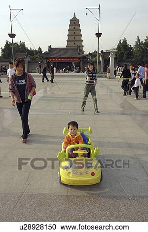 Stock Image - kid, people, children, person, child, car. Fotosearch