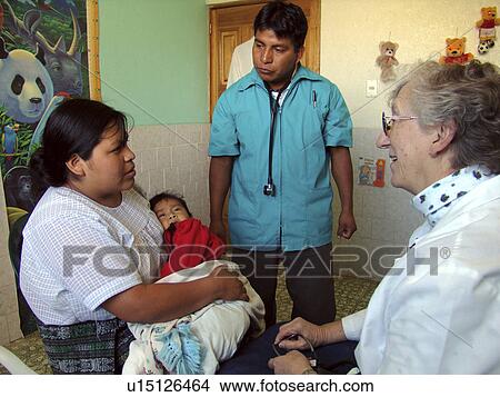 Picture - liz, hand, nurse, guatemala, person, people. Fotosearch