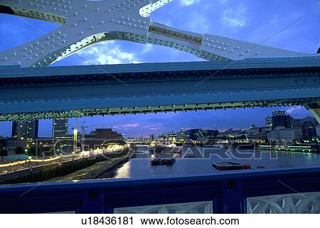 Stock Image - london, river, bridge, tower, thames, view. Fotosearch