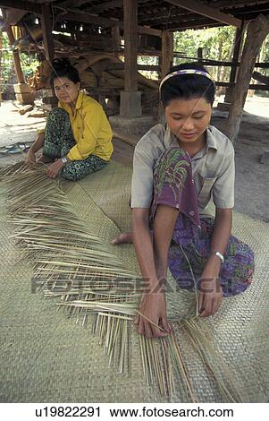 Stock Image - making, person, cambodia, women, art, people. Fotosearch