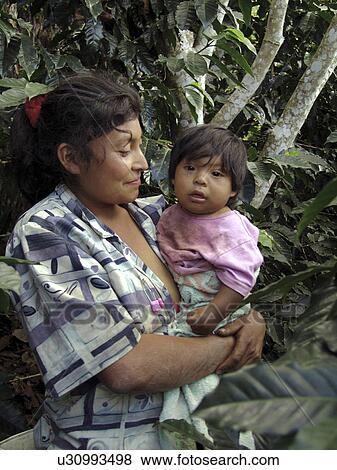 Stock Photo - marcala, child, mother, honduras, person, people. Fotosearch
