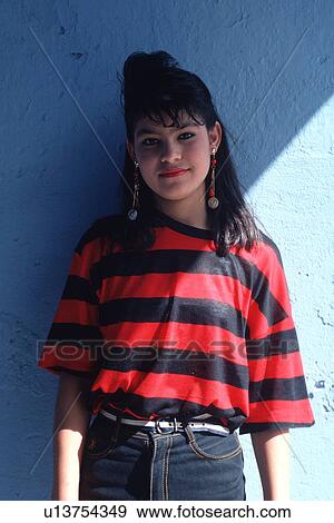 Stock Photo - mexican, portrait, girl, hispanic, pretty. Fotosearch