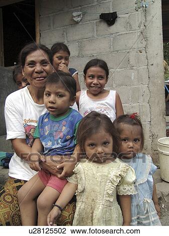Stock Image - mother, person, single, honduras, children, people. Fotosearch