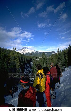 mountain, winter, trail, path, snowy, people View Large Photo Image Stock Photograph - mountain, winter, trail, path, snowy, people. Fotosearch