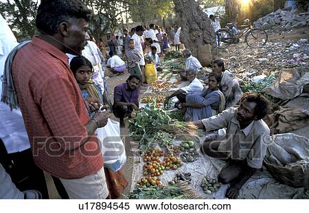 Stock Photography - mubaghal, person, market, village, india, people. Fotosearch