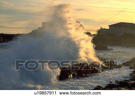 ocean, pacific, crashing, waves, grove, nature View Large Photo Image Stock Image - ocean, pacific, crashing, waves, grove, nature. Fotosearch