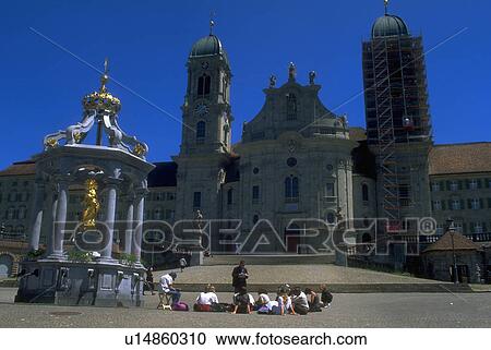 Stock Image - old, city, swiss, cloisters, front. Fotosearch