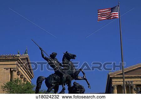 pa, front, philadelphia, art, museum, statue View Large Photo Image Stock Image - pa, front, philadelphia, art, museum, statue. Fotosearch