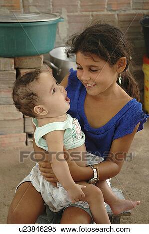Stock Photography - paraiba, person, mogeiro, sisters, brazil, people. Fotosearch