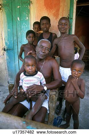 Stock Image - people, children, person, house, family. Fotosearch