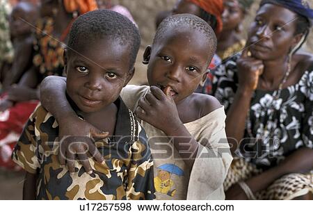 Stock Photo - person, benin, 7586, children, people. Fotosearch