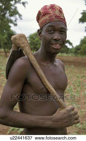 Stock Photo - person, farmer, ghana, 7682, people. Fotosearch