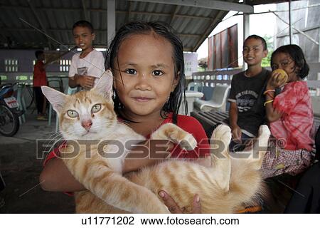 person, girl, cat, sport, child, people View Large Photo Image Stock Image - person, girl, cat, sport, child, people. Fotosearch