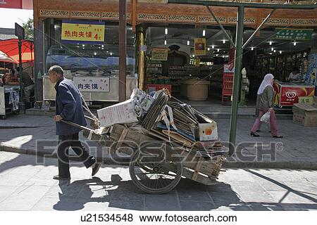person, pulling, male, china, people View Large Photo Image Stock Photo - person, pulling, male, china, people. Fotosearch