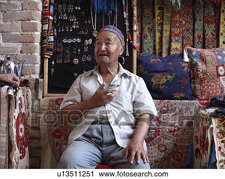 Stock Image - person, soviet, asia, central, people. Fotosearch