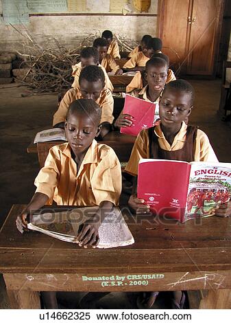 Stock Photography - person, supported, ghana, school, people. Fotosearch