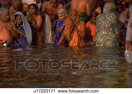 praying, love, bathing, hindu, people, water View Large Photo Image Stock Image - praying, love, bathing, hindu, people, water. Fotosearch