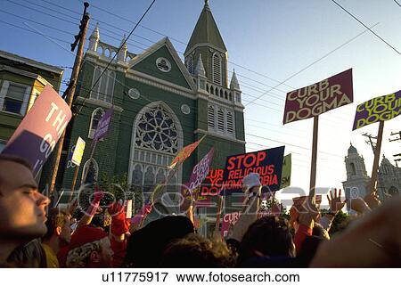 protest, san, religious, california, francisco, protesters View Large Photo Image Stock Photo - protest, san, religious, california, francisco, protesters. Fotosearch
