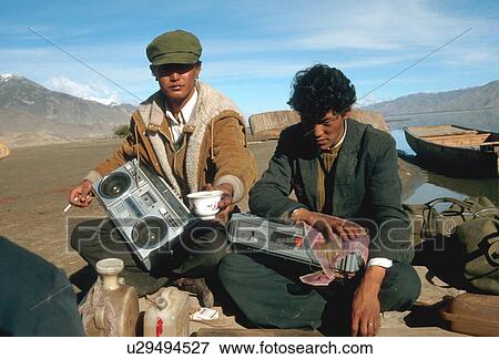 Stock Photo - radios, technology, men, 3376, person, people. Fotosearch