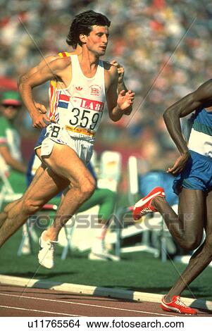Picture - running, distance, coe, sebastian, runner, middle. Fotosearch