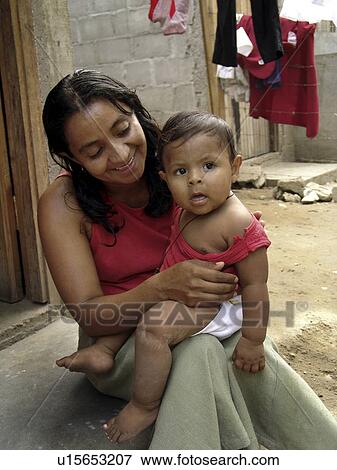 Stock Photo - san, child, mother, honduras, person, people. Fotosearch