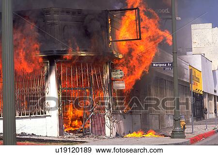 scene, 1992, riots, angeles, fire View Large Photo Image Stock Photo - scene, 1992, riots, angeles, fire. Fotosearch