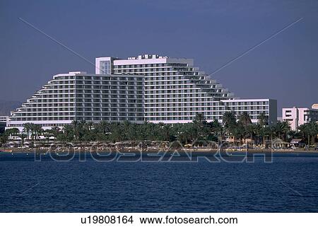 Picture - sea, eilat, red, seen, hotel, don. Fotosearch
