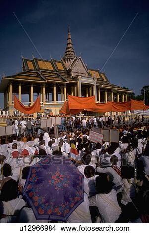 sihanouks, palace, grand, sihanouk, prince, people View Large Photo Image Picture - sihanouks, palace, grand, sihanouk, prince, people. Fotosearch