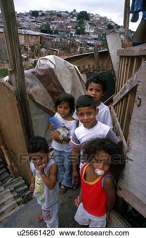Stock Image - slum, person, brazil, 5194, children, people. Fotosearch